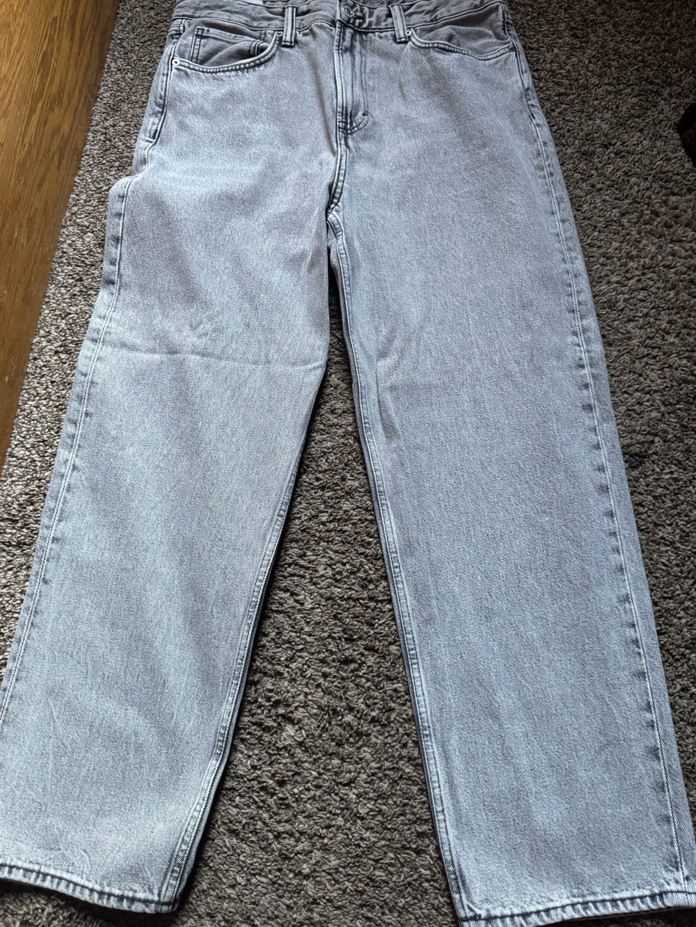 H&M Light Gray Loose Fit Jeans